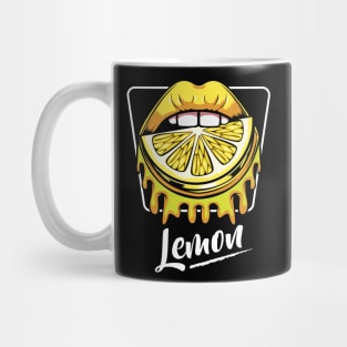 Lemon - Cool Fruity Mouth Yellow Fruit Refreshment Mug